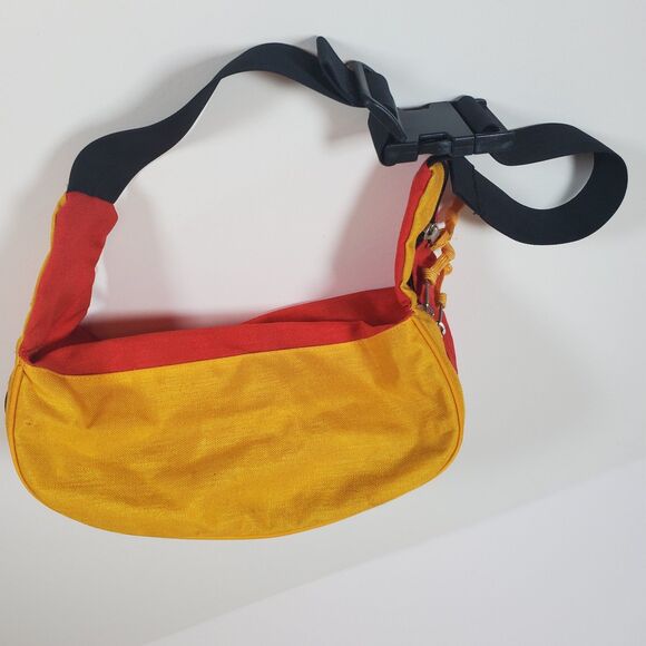 Vintage Kelty Oversized Fanny Pack Unisex Red Yellow Daypack Camping Hiking - Picture 3 of 8